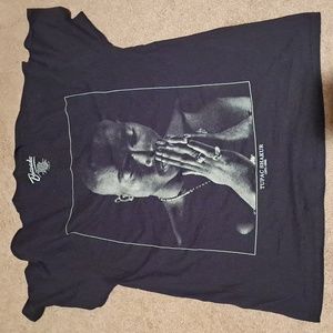 Tupac Shakur Cotton Black  T-shirts SZ L
